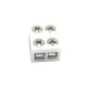 8mm Screw-on Solderless Strip to Wire White Connector