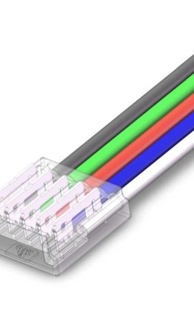 RGBW 12mm Mini Solderless Strip Power Input