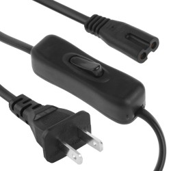 AC Plug w/ Switch for Black Adapters