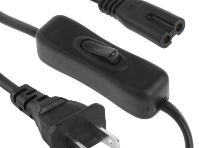 AC Plug w/ Switch for Black Adapters