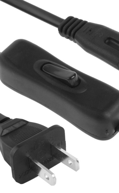 AC Plug w/ Switch for Black Adapters