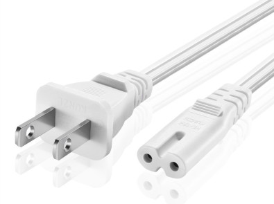 White AC Plug w/ Switch