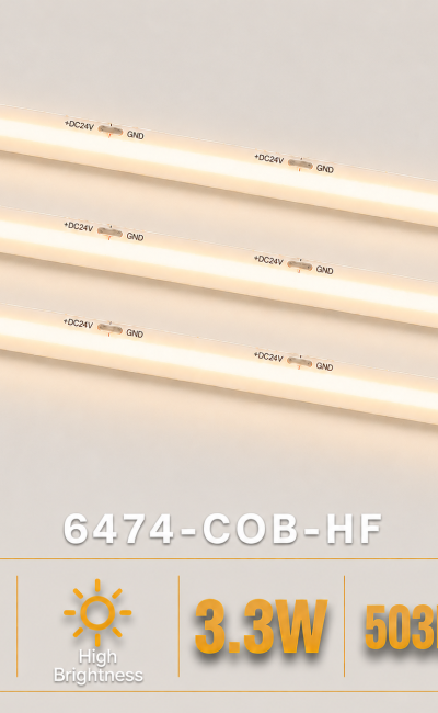 High Efficiency COB 16FT 3.3W, 503LM/FT