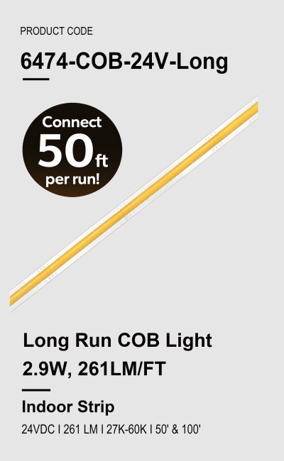 Long Run COB Light 2.9W, 261LM/FT