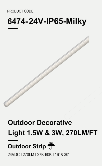 Outdoor Decorative Light 1.5W, 3W, 270Lm/ft