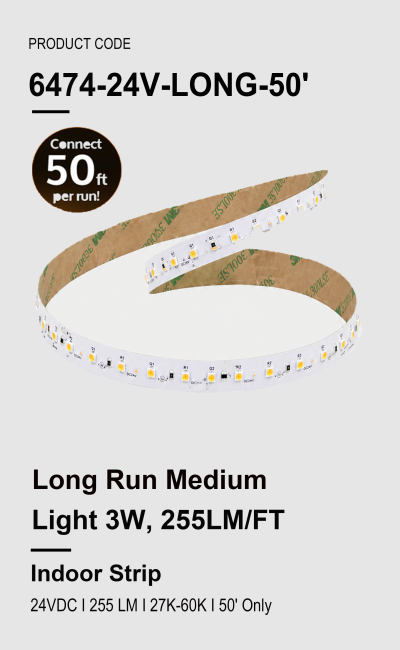 Long Run Medium Light 3W, 255LM/FT