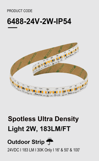 Outdoor Spotless Ultra Density Light 2W, 183LM/FT