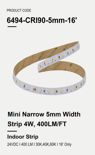 Mini Narrow Light 4W, 400LM/FT