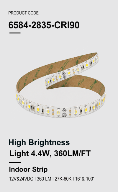 High Brightness 16FT & 100FT 4.4W, 360LM/FT