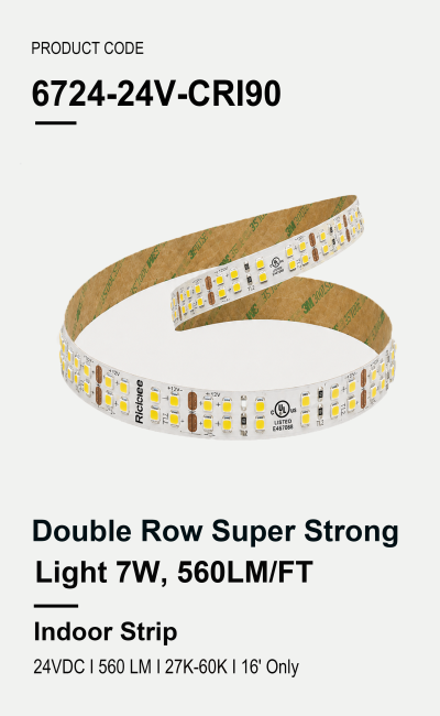 Double Row Super Strong Light 7W, 560LM/FT