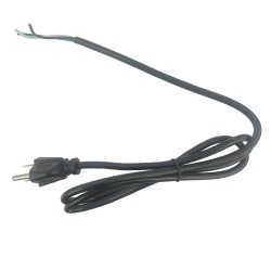Black Three Prong AC Plug