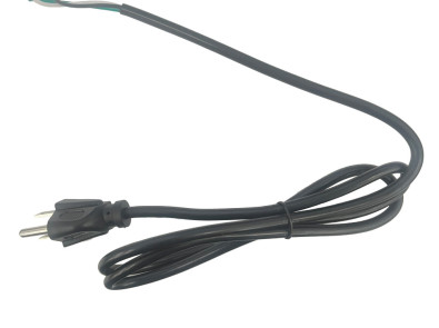Black Three Prong AC Plug