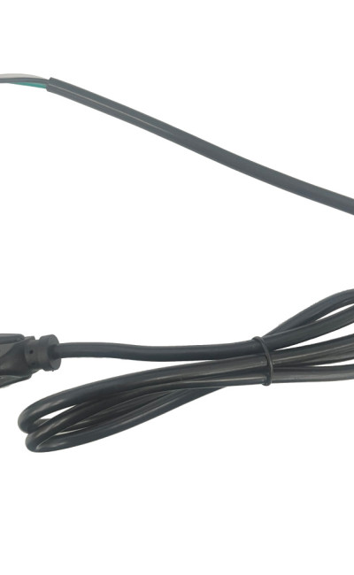 Black Three Prong AC Plug