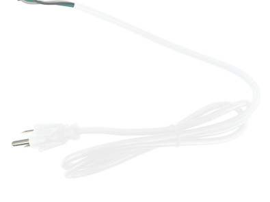 White Three Prong AC Plug