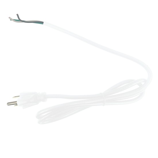 White Three Prong AC Plug