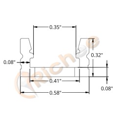 9/16" Heavy Duty LED Aluminum Channel 4ft