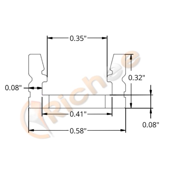 9/16" Heavy Duty LED Aluminum Channel 4ft