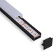 3/4" Square Top LED Black Aluminum Channel 