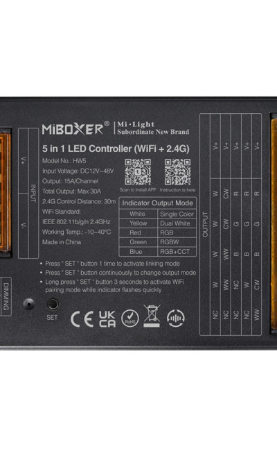 Mi Light Wi-Fi 30A 5 in 1 RGB+CCT Receiver