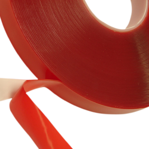 98' 10mm Double Side PET Red Tape 