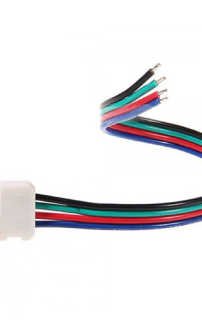 RGB Solderless Strip Power Input Connector