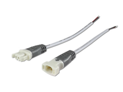 DC Connector w/ Clips Gray Female