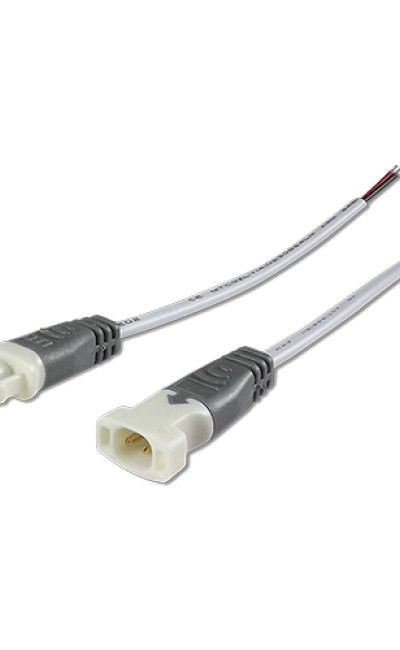 DC Connector w/ Clips Gray Female