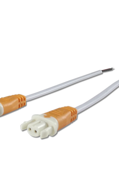 DC Connector w/ Clips Orange Female