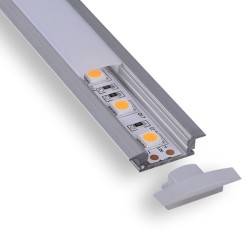 1" Low Profile LED Aluminum Channel w/ Trim