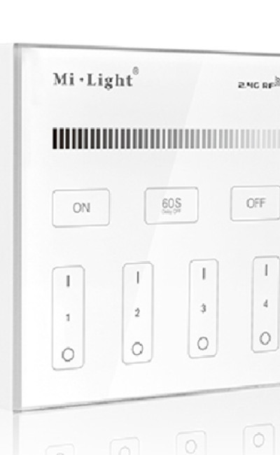 4 Zone Mi Light Wall Mount Dimmer