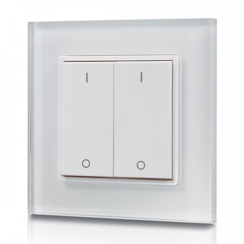 2 Zone Wall Mount Slim White Rocker Master Controller