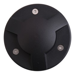 In-Ground 3 Window Cover Black Fixture IP67