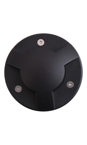 In-Ground 3 Window Cover Black Fixture IP67