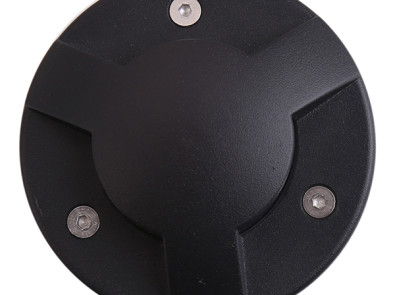 In-Ground 3 Window Cover Black Fixture IP67