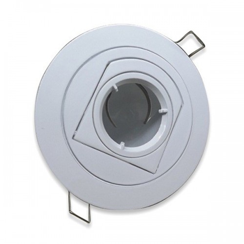 Fully Adjustable White Recessed Fixture MR16
