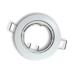 White Round Fixture Thin Trim MR16 White Round Fixture Thin Trim MR16