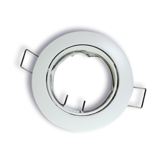 White Round Fixture Thin Trim MR16