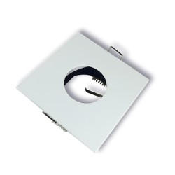 White Square Recessed Fixture Spot MR16 White Square Recessed Fixture Spot MR16