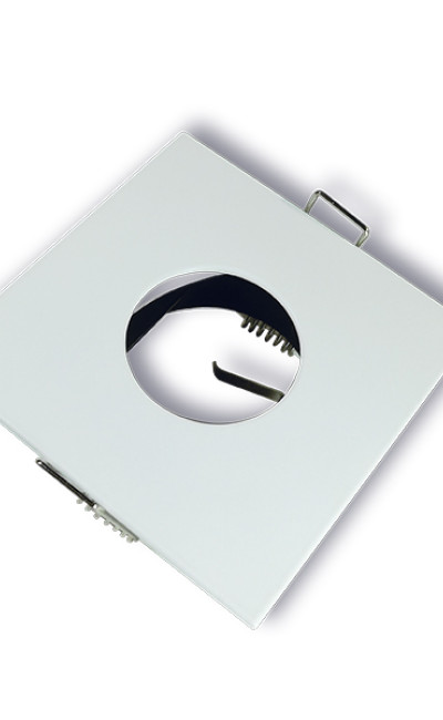 White Square Recessed Fixture Spot MR16