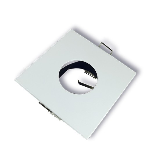 White Square Recessed Fixture Spot MR16