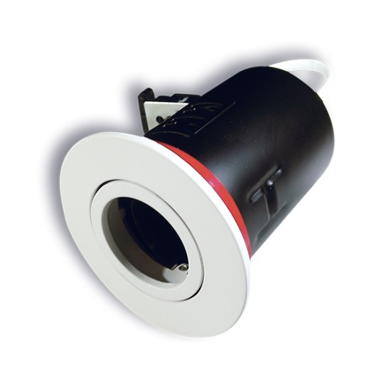Fireproof White Round Deep Fixture MR16