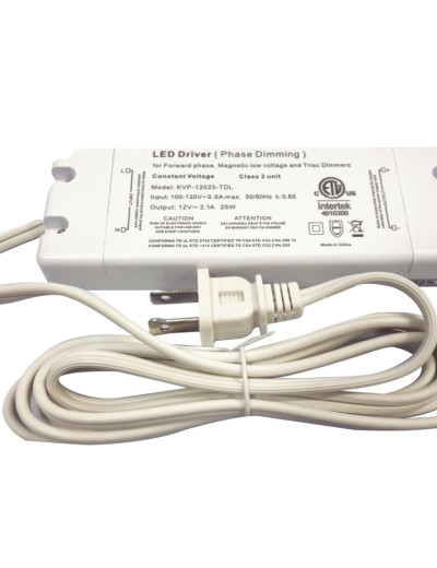 Plug-In Triac Dimmable Power Supply 12V/24VDC