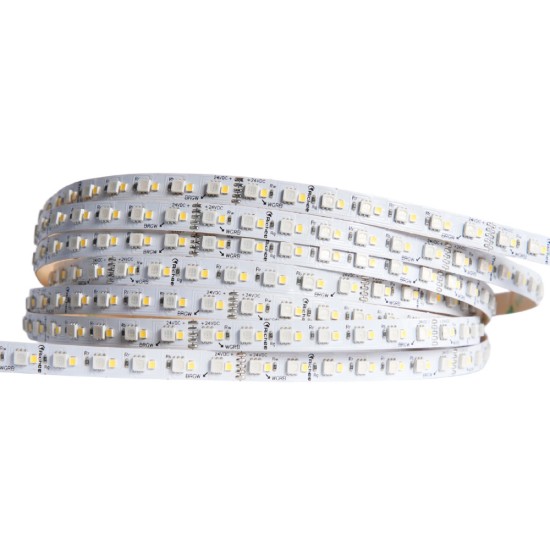 8mm Mini Color Changing True White RGBW 2.5W/ft 120LED/m 24V DC