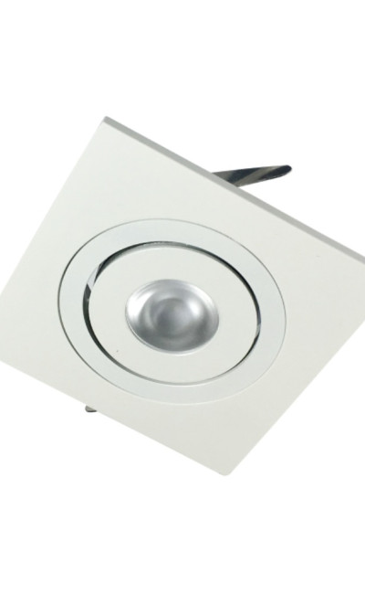 1-9/16” Mini Square Adjustable Recessed 20° Spot Light