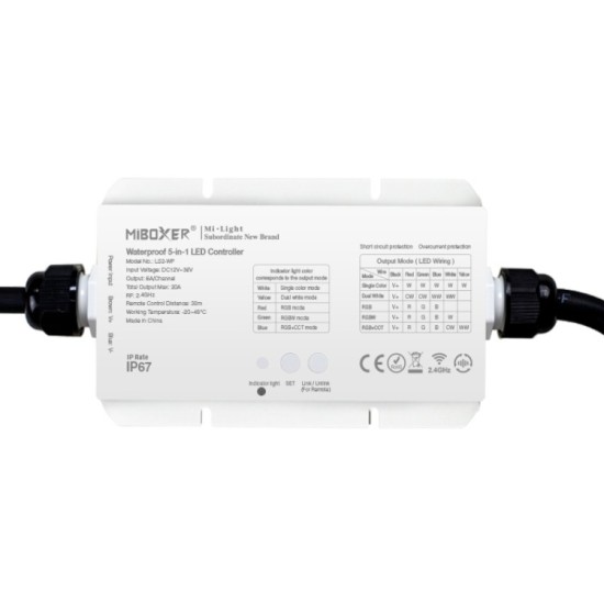 Mi Light 8 Zone 5 in 1 Waterproof Receiver
