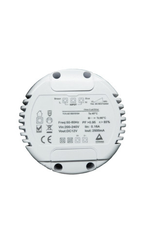 Round Enclosed Triac Dimmable Driver