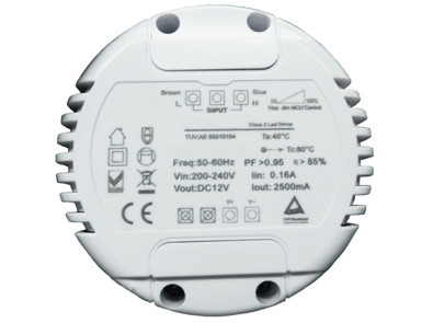 Round Enclosed Triac Dimmable Driver