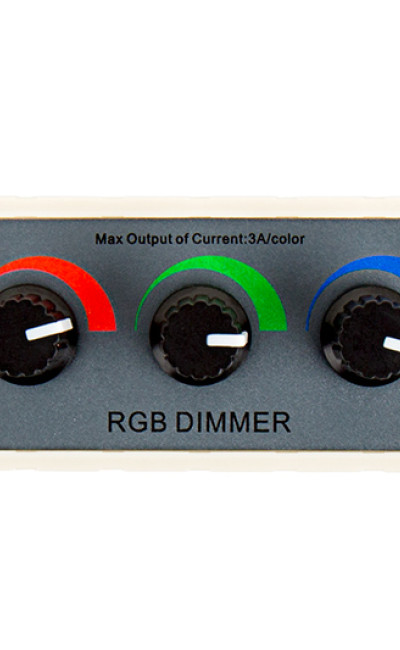 3 Color RGB  Knob Dimmer